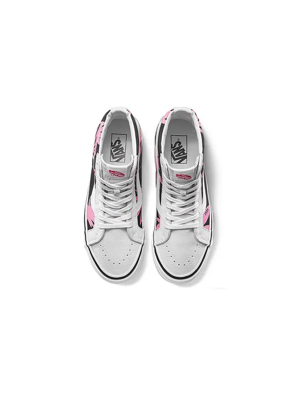Кроссовки sk8-hi 38 dx 'summer leaf' Vans — изображение 3 из 4, розовый
