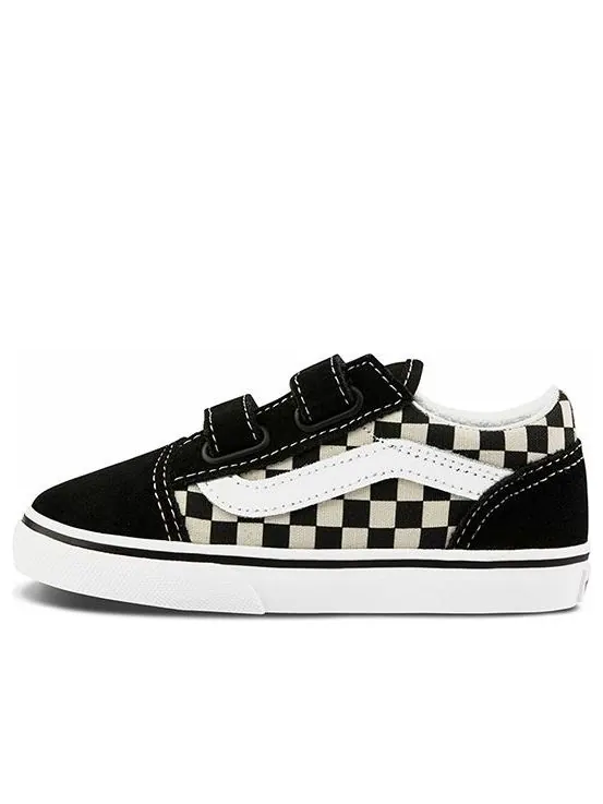 Кеды Vans Old Skool V Toddler 'Primary Check' — изображение 1 из 4, черный