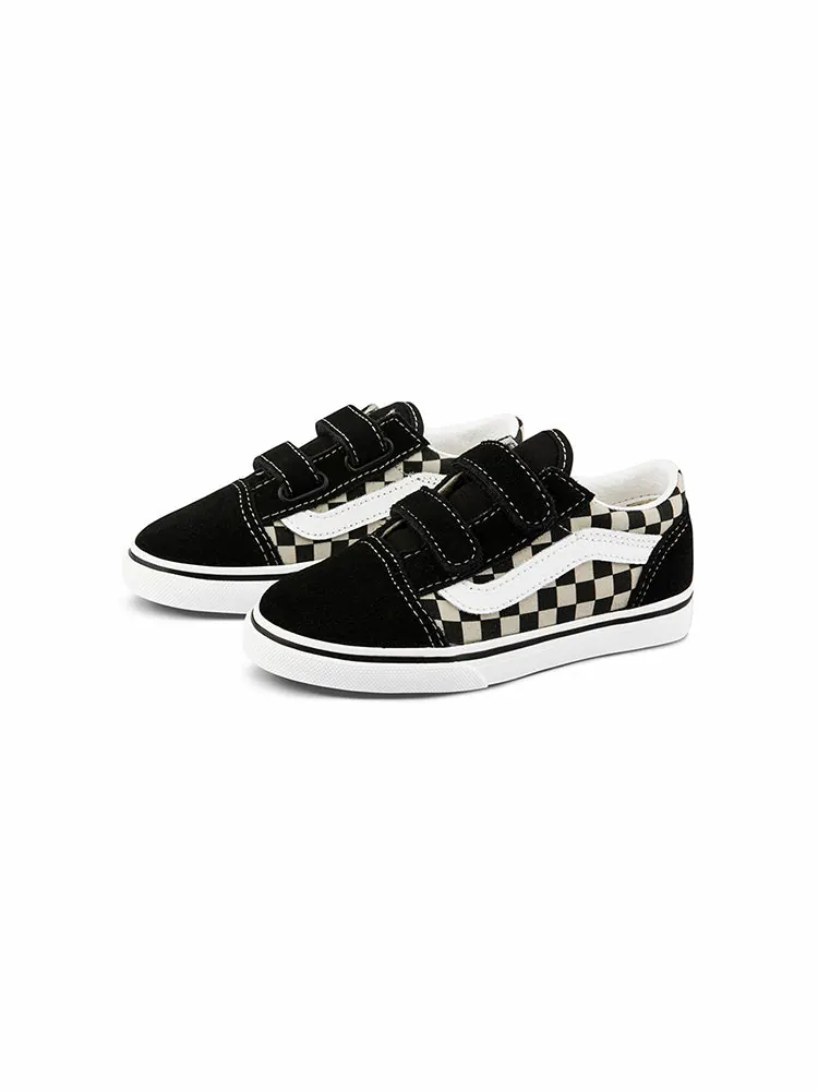 Кеды Vans Old Skool V Toddler 'Primary Check' — изображение 2 из 4, черный