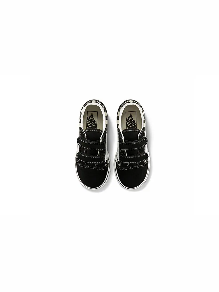 Кеды Vans Old Skool V Toddler 'Primary Check' — изображение 3 из 4, черный