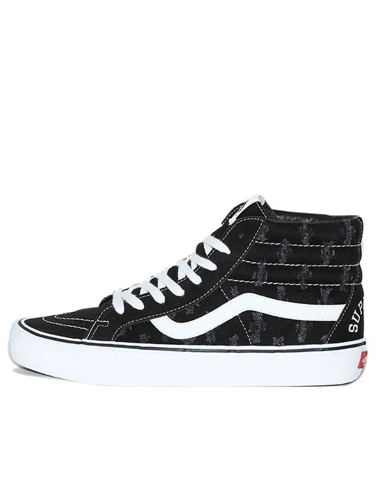 Кеды Vans Supreme x SK8-HI 'Black Hole Punch Denim' — изображение 1 из 5, черный