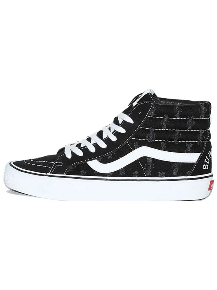 Кеды Vans Supreme x SK8-HI 'Black Hole Punch Denim' — изображение 2 из 5, черный