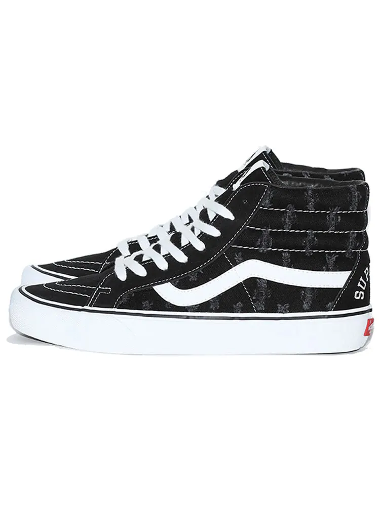 Кеды Vans Supreme x SK8-HI 'Black Hole Punch Denim' — изображение 3 из 5, черный
