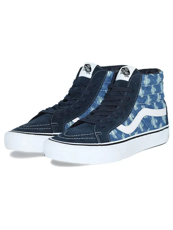 Кроссовки supreme x sk8-hi 'blue hole punch denim' Vans — изображение 4 из 4, синий