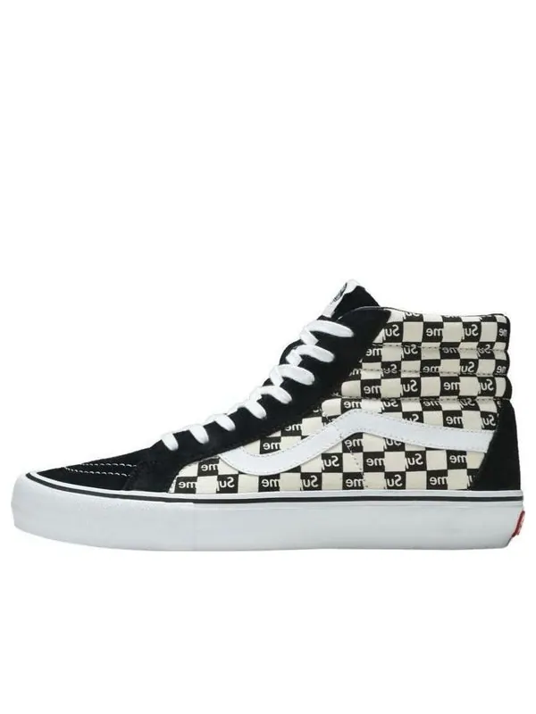 Кроссовки supreme x sk8-hi pro 'checkered black' Vans — изображение 1 из 2, черный/белый