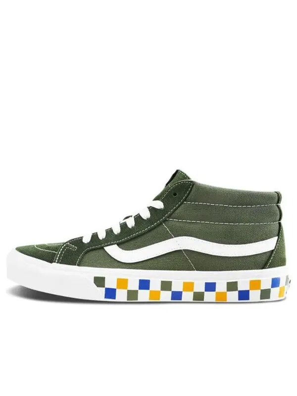 Кроссовки sk8-mid reissue dark green Vans — изображение 1 из 4, темный зеленый