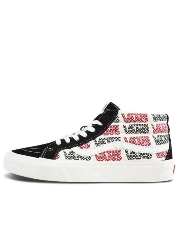 Кроссовки sk8-mid reissue black and white Vans — изображение 1 из 4, черный белый