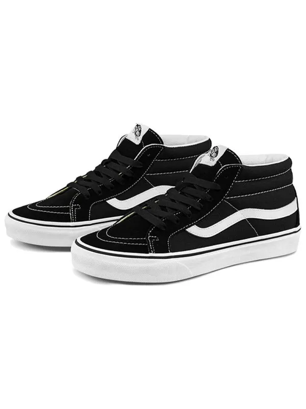 Кроссовки sk8-mid 'black' Vans — изображение 2 из 4, черный/белый