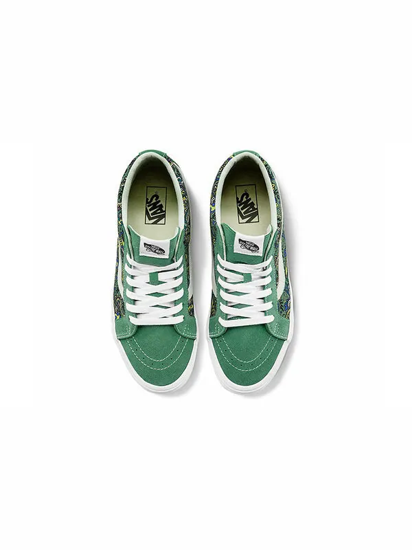 Кроссовки sk8-mid reissue 'paisley - hedge green' Vans — изображение 3 из 4, зеленый