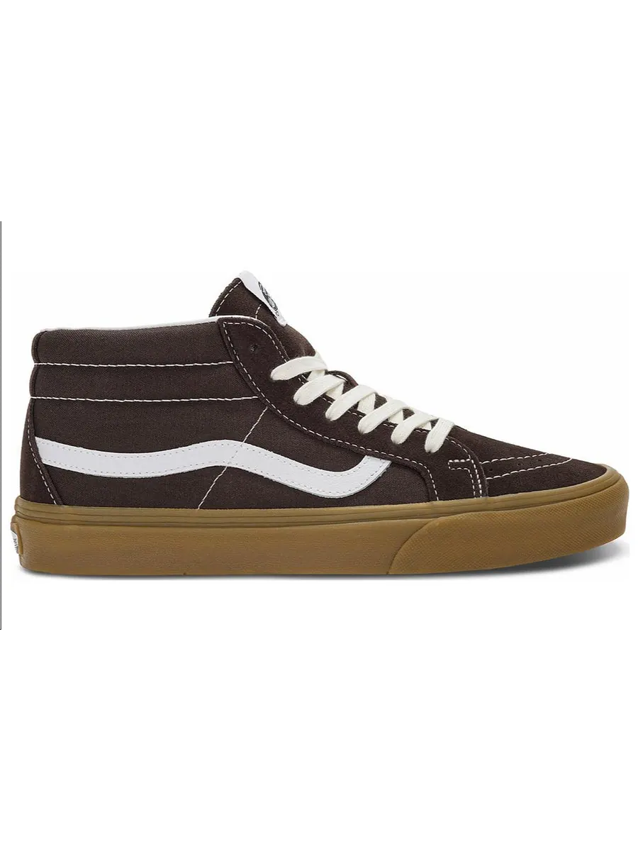 Кроссовки Vans SK8-Mid 'Brown White Gum' — изображение 2 из 4, черный