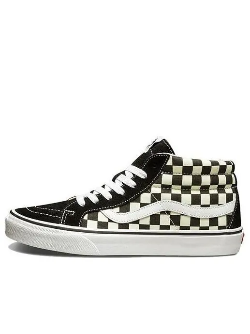 Кроссовки sk8-mid reissue 'checkerboard' Vans — изображение 1 из 4, черный
