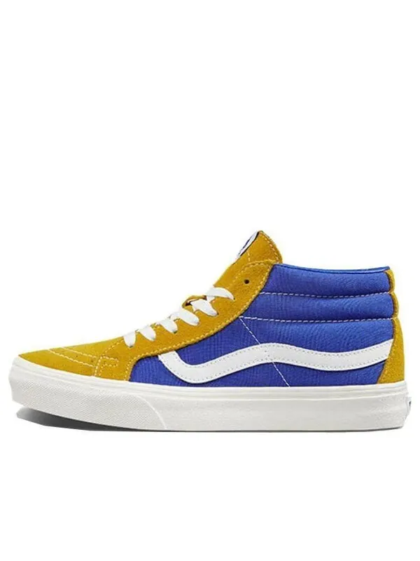 Кроссовки sk8-mid yellow blue splicing 'yellow blue' Vans — изображение 1 из 4, желтый/синий