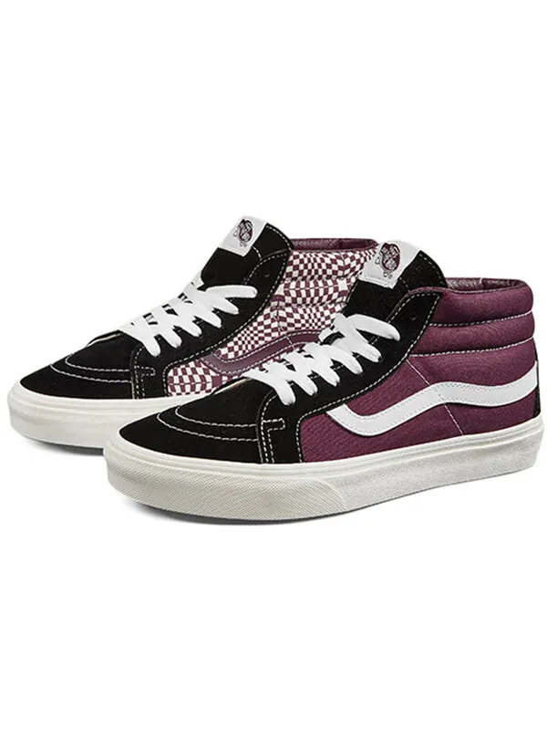 Кроссовки sk8-mid reissue 'black/port royale' Vans — изображение 3 из 4, черный/фиолетовый
