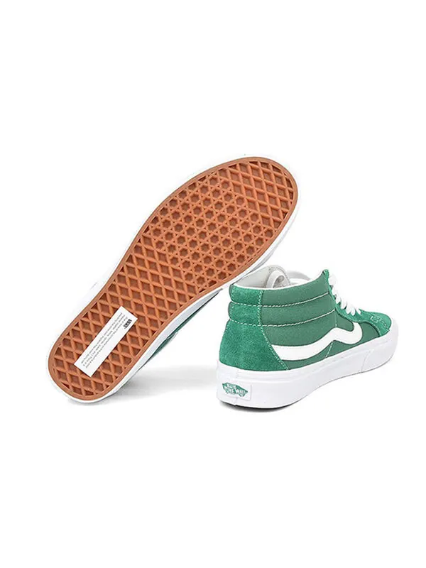 Кроссовки sk8-mid suede street style sneakers 'green white' Vans — изображение 4 из 4, зеленый/белый