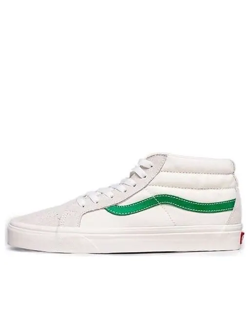 Кроссовки sk8-mid white green Vans — изображение 1 из 4, белый/зеленый