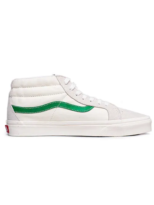 Кроссовки sk8-mid white green Vans — изображение 2 из 4, белый/зеленый