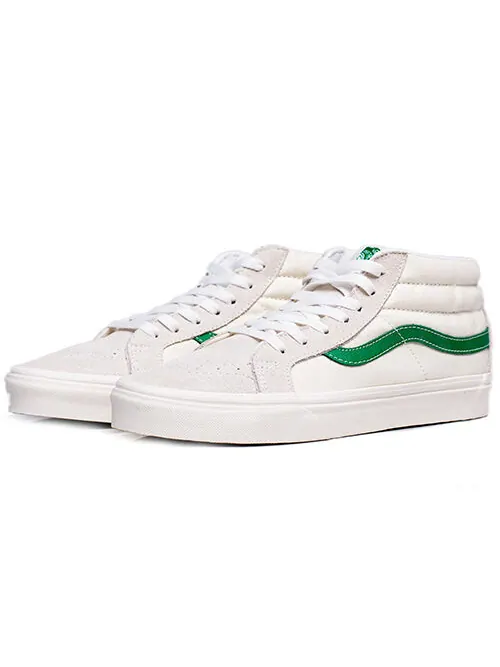 Кроссовки sk8-mid white green Vans — изображение 3 из 4, белый/зеленый