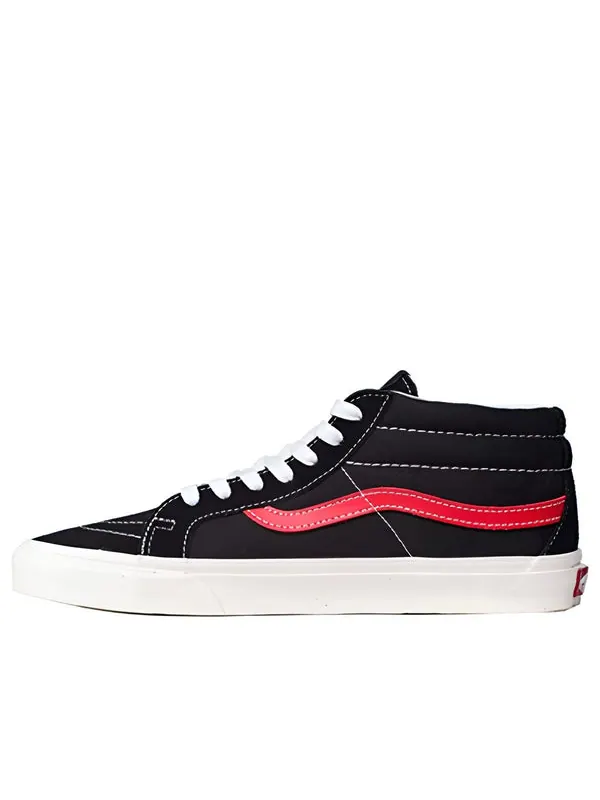 Кроссовки sk8-mid black-red 'black red' Vans — изображение 1 из 4, черный/красный
