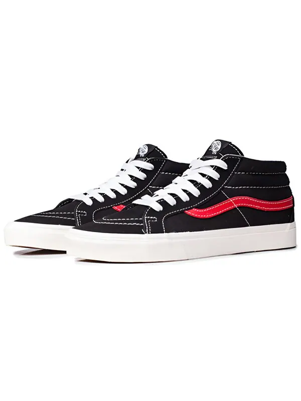 Кроссовки sk8-mid black-red 'black red' Vans — изображение 4 из 4, черный/красный