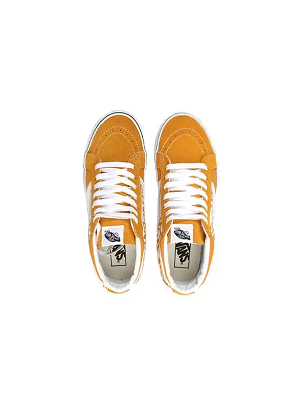 Кроссовки sk8-mid reissue logo 'yellow white' Vans — изображение 3 из 4, желтый/белый