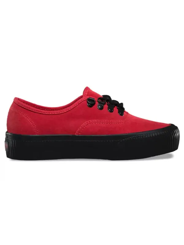 Кроссовки embossed authentic platform 2.0 black/red Vans — изображение 2 из 4, черный/красный