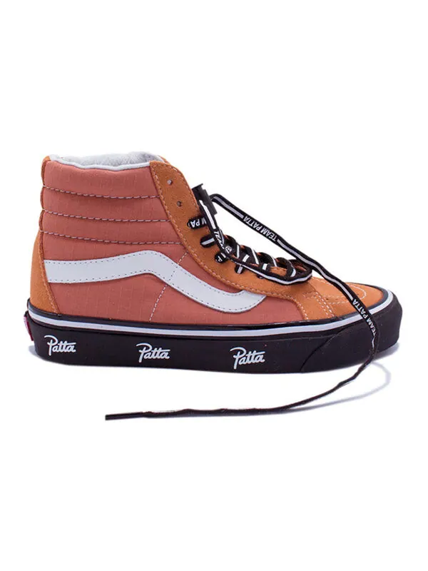 Кроссовки patta x sk8-hi 38 reissue 'langoustino' Vans — изображение 2 из 4, оранжевый