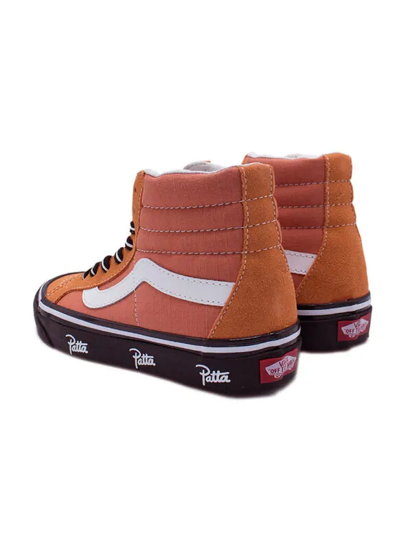 Кроссовки patta x sk8-hi 38 reissue 'langoustino' Vans — изображение 4 из 4, оранжевый