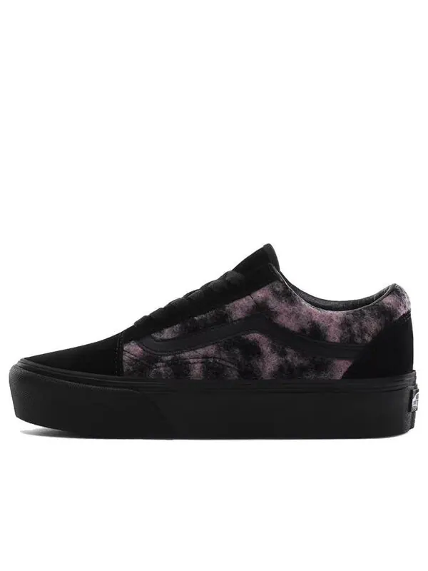 Кроссовки mix leopard old skool platform black/purple pink Vans — изображение 1 из 4, черный/фиолетовый