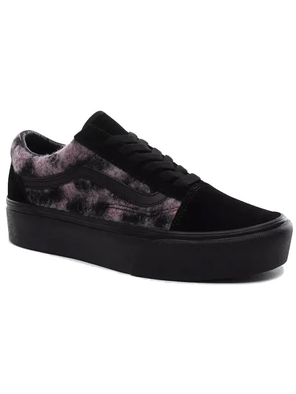 Кроссовки mix leopard old skool platform black/purple pink Vans — изображение 3 из 4, черный/фиолетовый