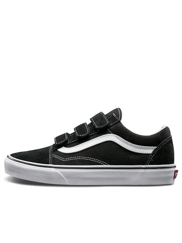Кроссовки old skool velcro 'suede' Vans — изображение 1 из 4, черный