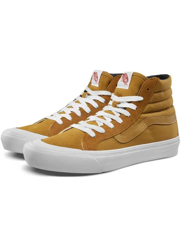 Кроссовки vault og style 138 lx 'buckthorn brown checkerboard' Vans — изображение 2 из 4, желтый