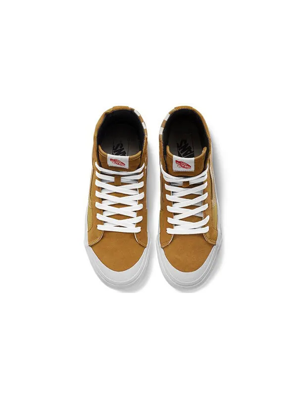 Кроссовки vault og style 138 lx 'buckthorn brown checkerboard' Vans — изображение 3 из 4, желтый