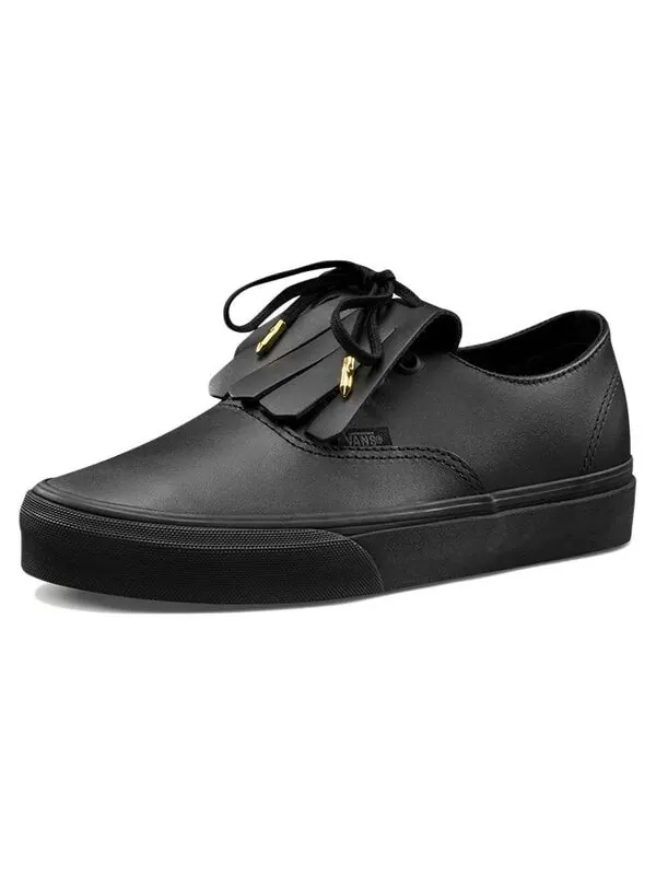 Кроссовки authentic fringe 'black gold' Vans — изображение 2 из 4, черный