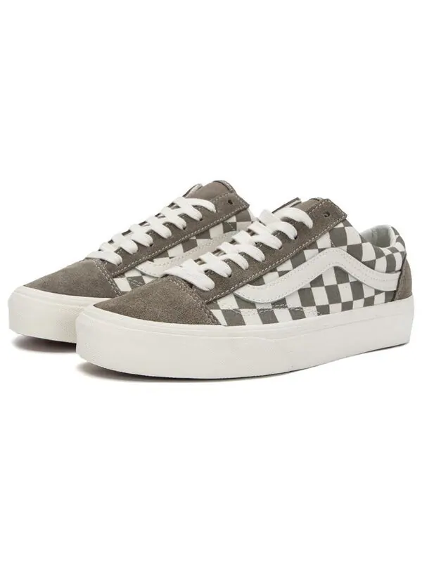 Кроссовки style 36 'brown' Vans — изображение 3 из 4, коричневый/белый