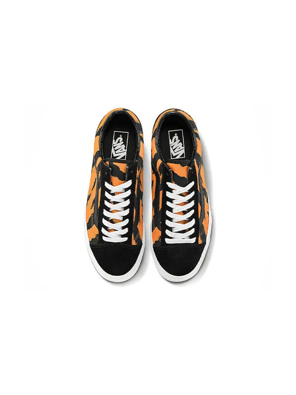 Кроссовки style 36 low-top sneakers black/orange Vans — изображение 3 из 4, черный/оранжевый