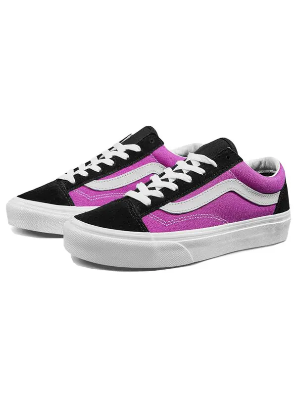 Кроссовки style 36 vintage sport 'fuchsia red' Vans — изображение 2 из 4, черный/фиолетовый