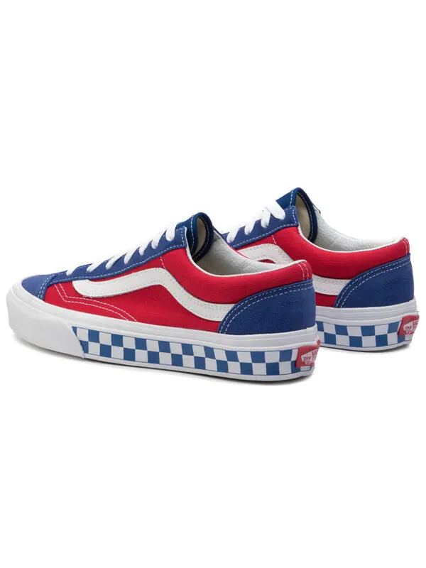 Кроссовки style 36 'bmx checkerboard' Vans — изображение 3 из 4, красный/синий/белый