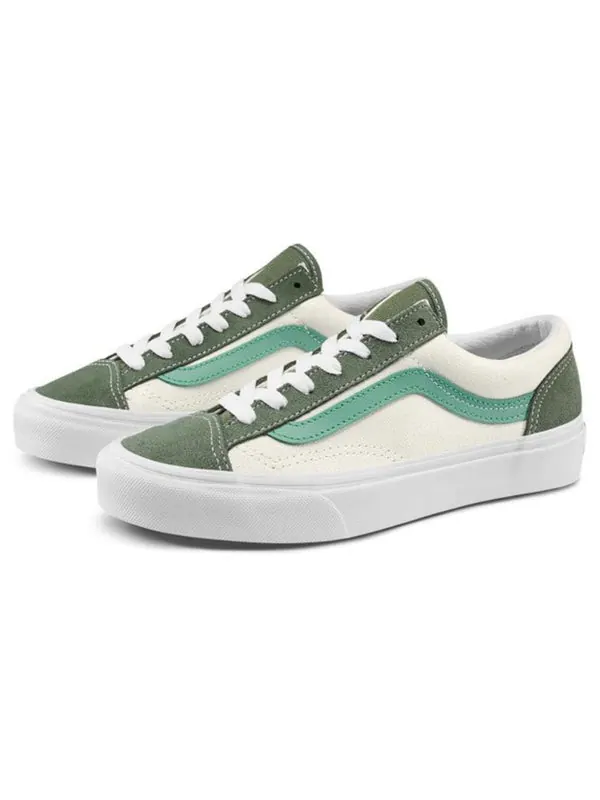Кроссовки retro sport style 36 shoes 'white green' Vans — изображение 2 из 4, белый/зеленый