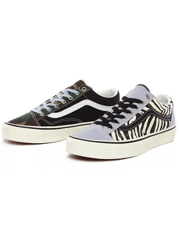 Кроссовки style 36 'mismatch - zebra camo' Vans — изображение 2 из 4, зеленый