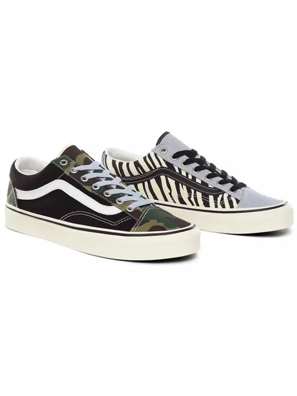 Кроссовки style 36 'mismatch - zebra camo' Vans — изображение 3 из 4, зеленый