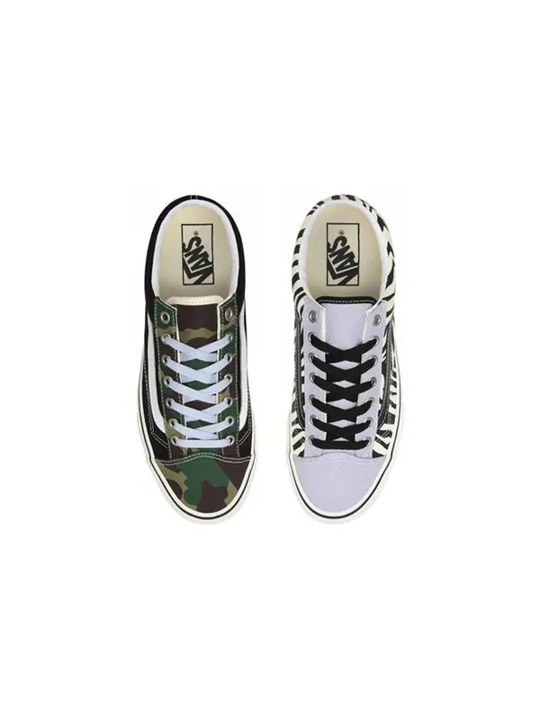 Кроссовки style 36 'mismatch - zebra camo' Vans — изображение 4 из 4, зеленый