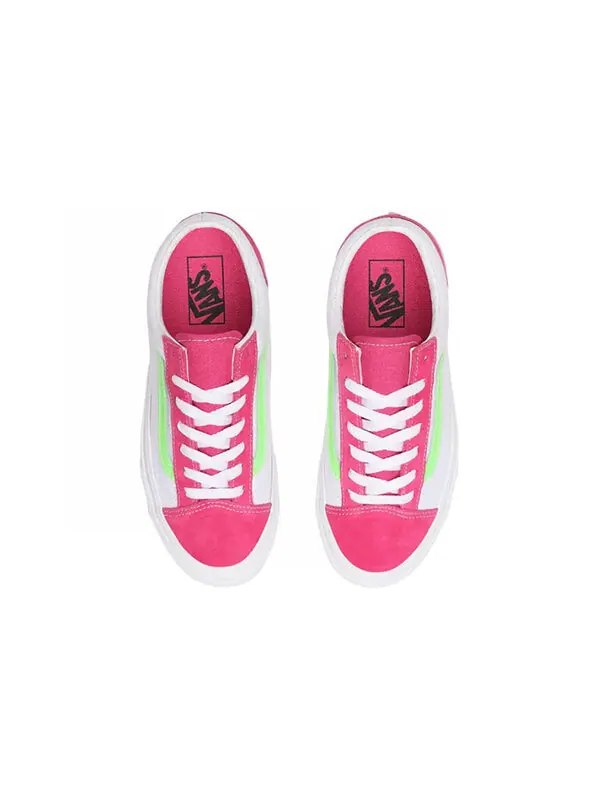 Кроссовки style 36 retro sport 'fuchsia purple' Vans — изображение 3 из 4, белый/розовый