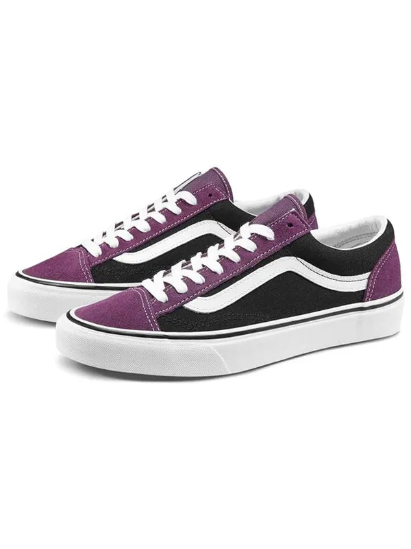 Кроссовки style 36 vintage suede 'prune black' Vans — изображение 2 из 4, черный/фиолетовый