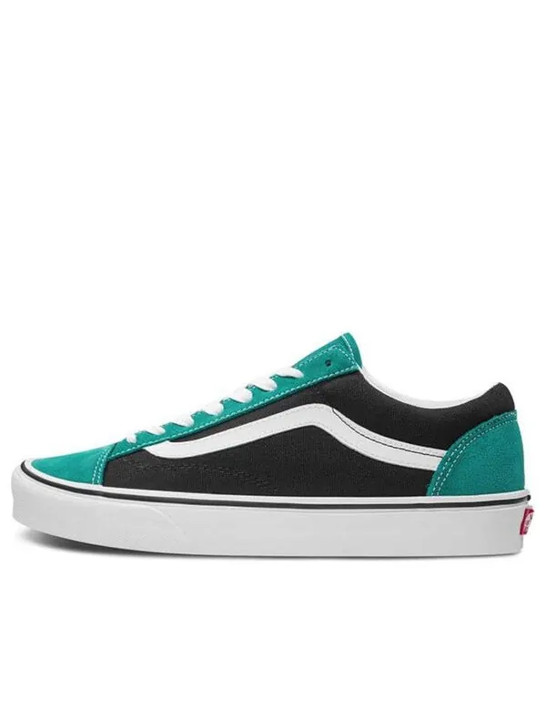 Кроссовки style 36 vintage suede 'tidepool black' Vans — изображение 1 из 4, зеленый/черный