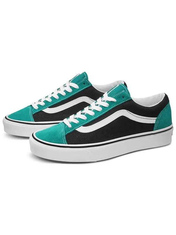 Кроссовки style 36 vintage suede 'tidepool black' Vans — изображение 2 из 4, зеленый/черный