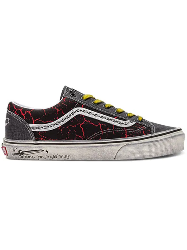 Кроссовки stranger things x style 36 'hellfire club' Vans — изображение 2 из 4, черный/красный