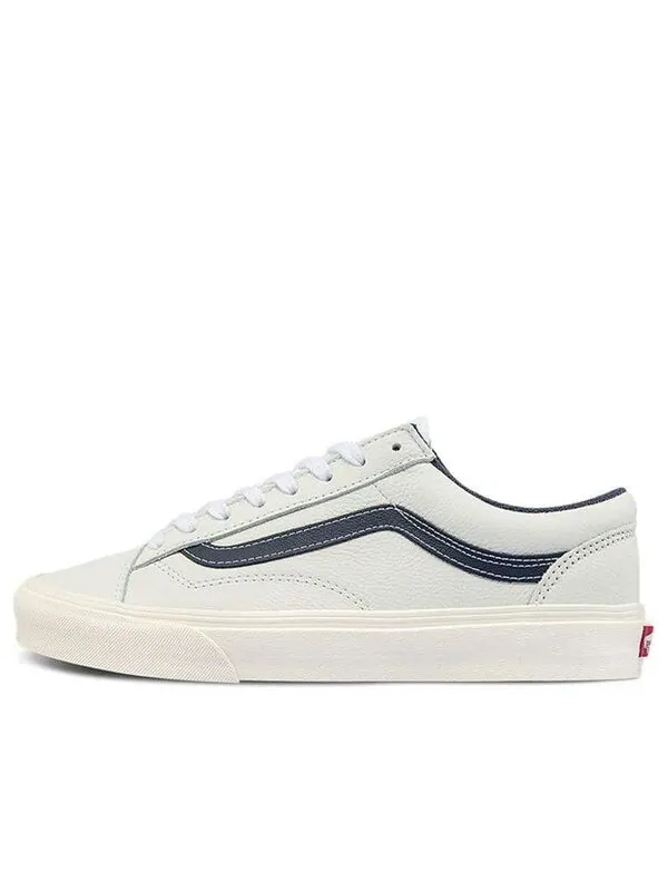 Кроссовки style 36 low tops skateboarding shoes white blue contrasting colors Vans — изображение 1 из 4, белый
