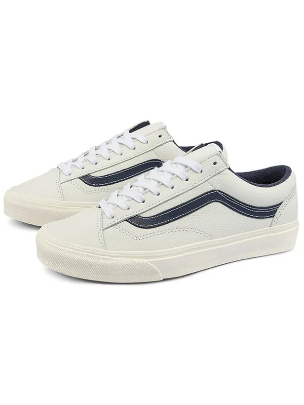 Кроссовки style 36 low tops skateboarding shoes white blue contrasting colors Vans — изображение 2 из 4, белый
