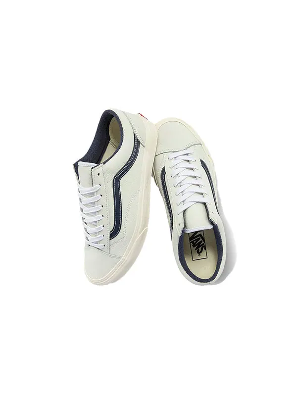Кроссовки style 36 low tops skateboarding shoes white blue contrasting colors Vans — изображение 4 из 4, белый