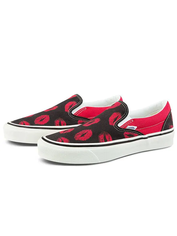 Кроссовки classic slip-on 98 dx 'anaheim factory - hotlips' Vans — изображение 3 из 4, красный/черный